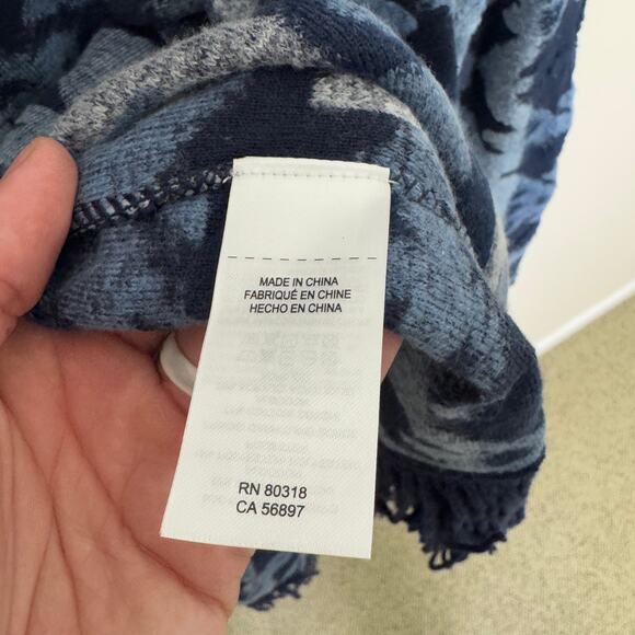 Lucky Brand Open Aztec Fringe Long Cardigan Sweater US Women's L - Picture 5 of 7